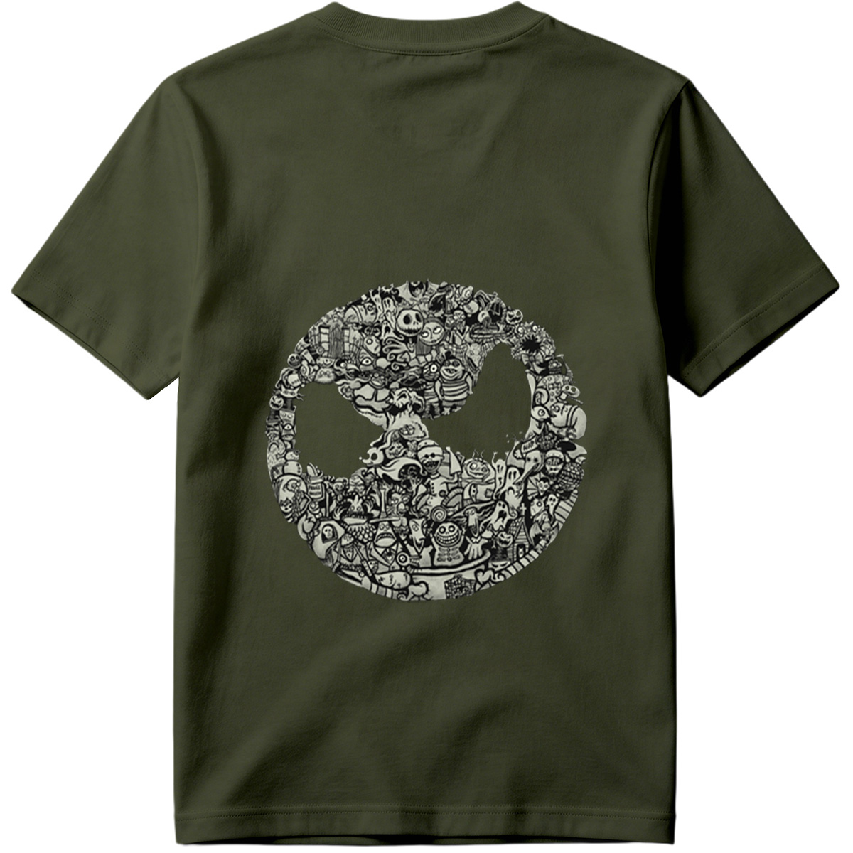 Tim Burton's Nightmare Before Christmas Character Collage - Tee