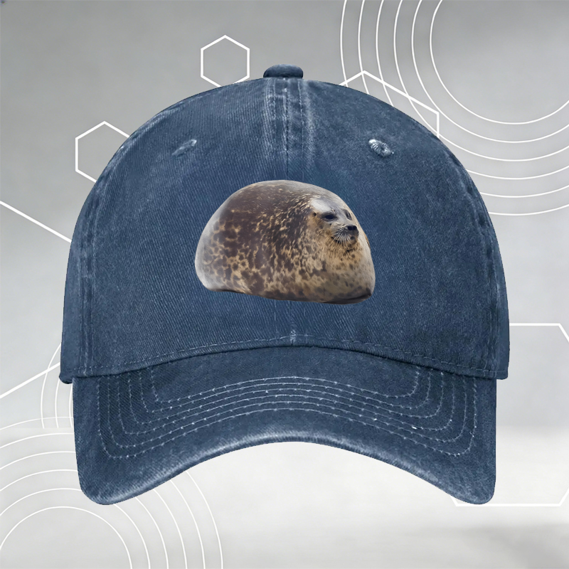 New Baseball Cap with Cute Snake Eating Noodles Print 