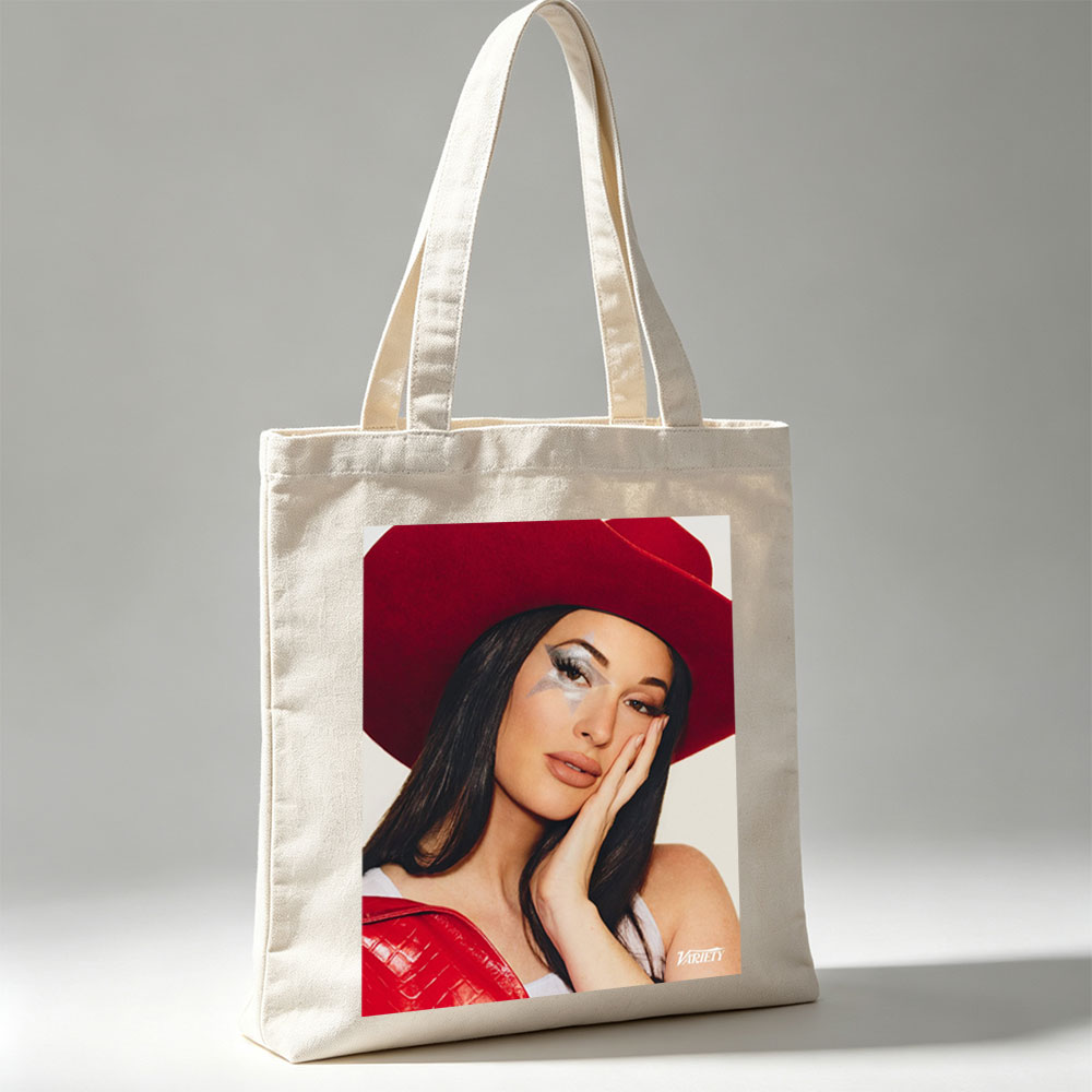 Katy Perry in a Bold Red Hat and Statement Makeup for Variety Cover Shoot - Canvas tote bags