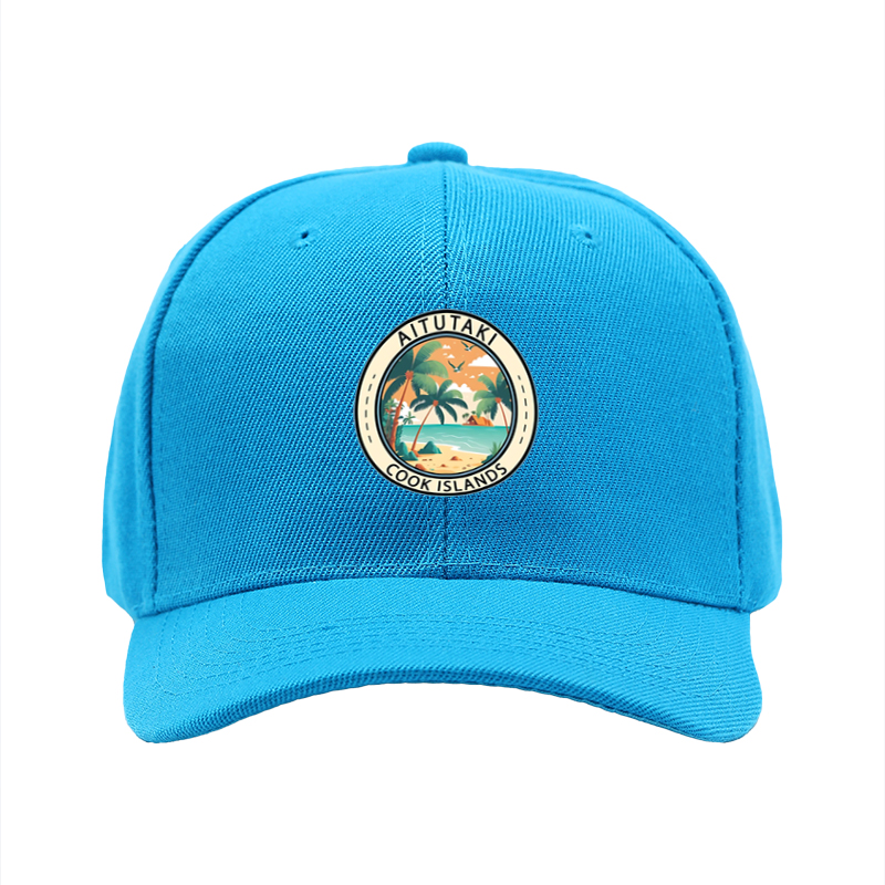 1pc New Baseball Cap with Aitutaki Cook Islands Tropical Beach Print Adjustable Unisex Hat for Outdoor Travel Vacation Sun Protection Adults Casual Wear