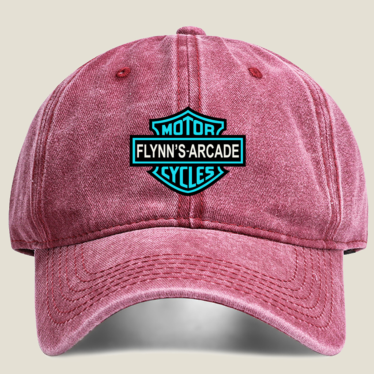 Flynn's Arcade Motorcycles - Washed Denim - Baseball Cap