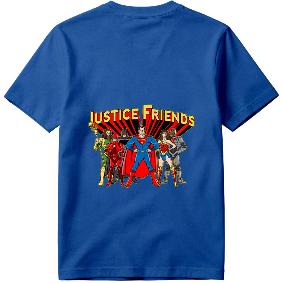 Justice League: Superman, Batman, Wonder Woman, The Flash, Aquaman, Cyborg - Tee