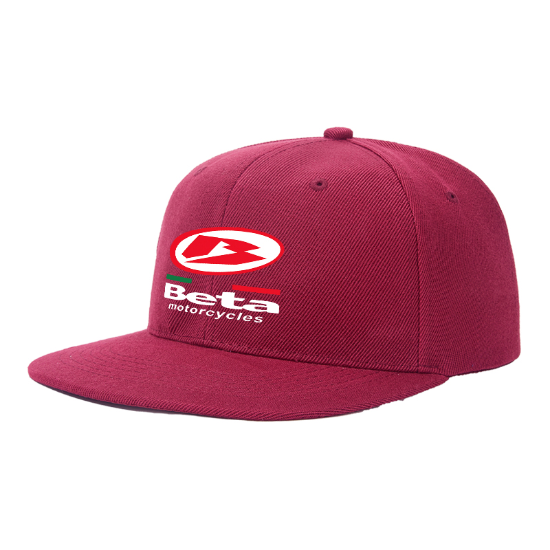 Flat Brim Baseball Cap Beta Motorcycles Logo Print Streetwear Underground Skate Style for Bike Riders and Urban Explorers