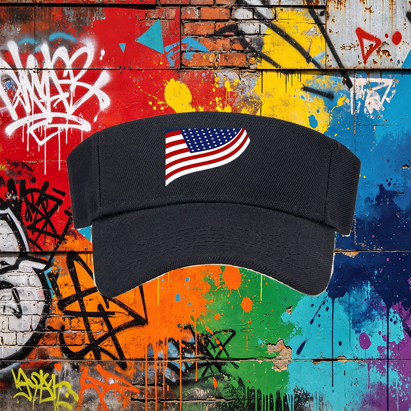 Unisex Classic Mesh Back Cap with USA Flag Print and Stars Stripes Design - Lightweight Breathable Sun Hat for Outdoor Activities, Perfect for Men and Women Who Love Patriotic Style and Casual Wear