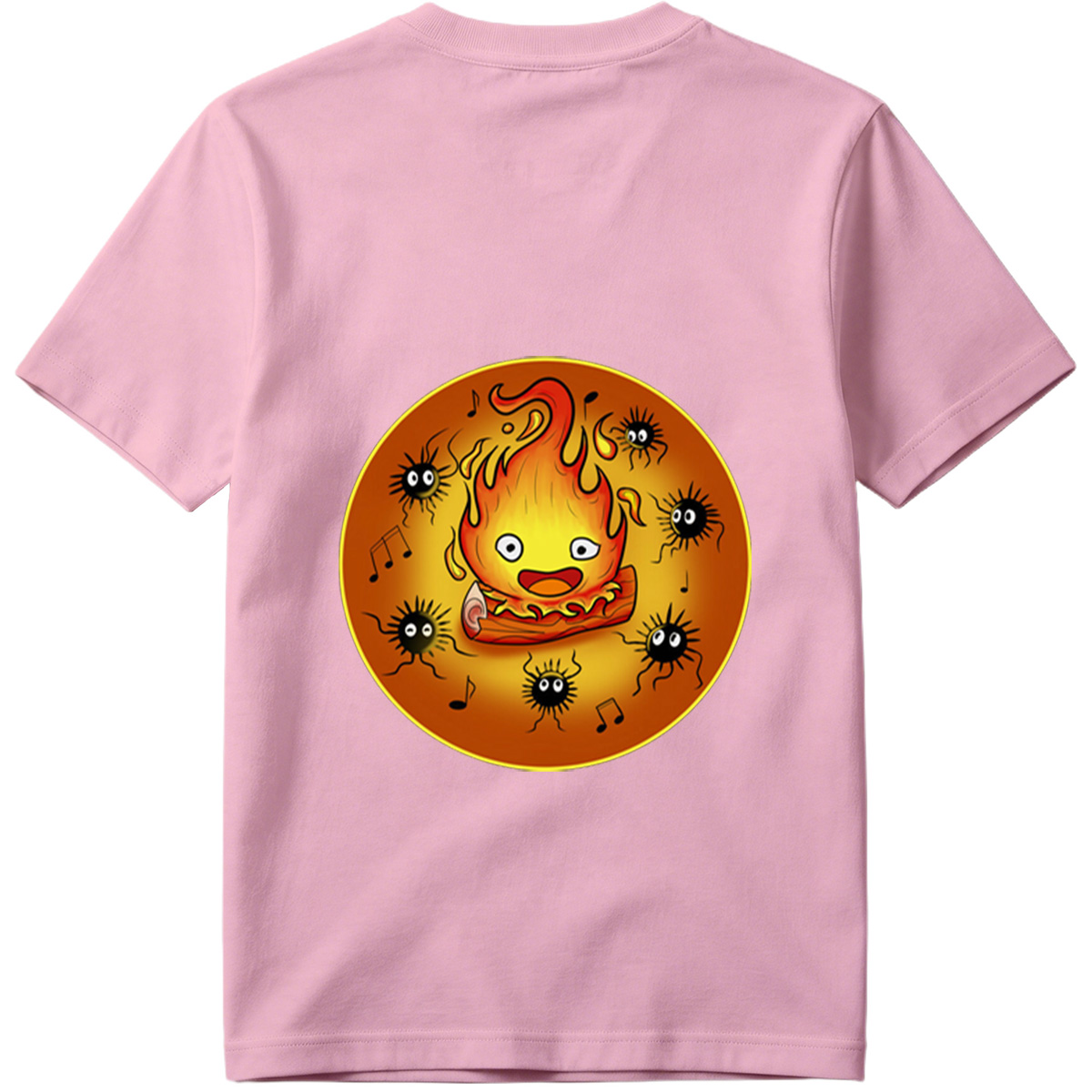 Flame Character with Spiders and Music Notes - Tee