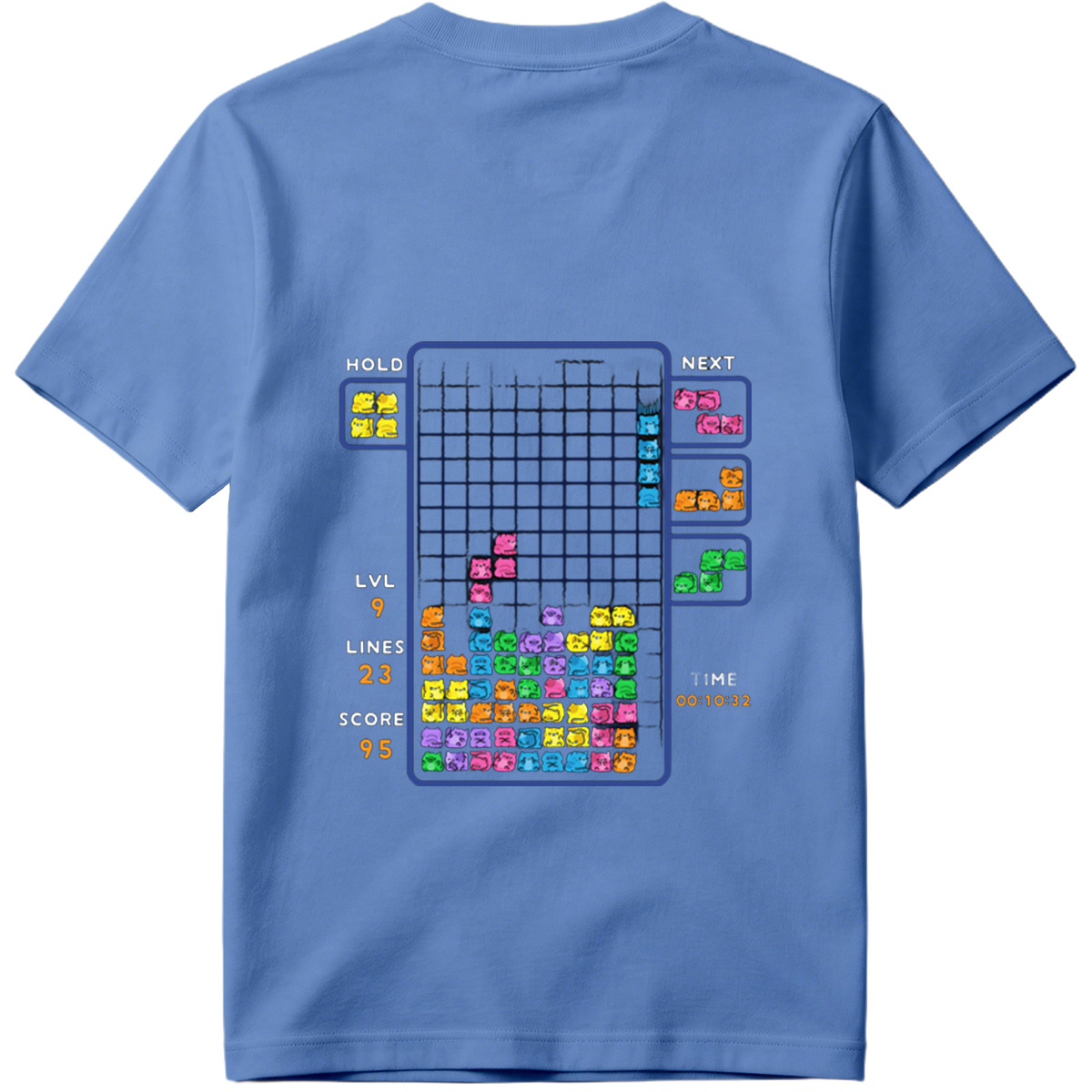 Cat Tetris: Level 9 Action - Tee