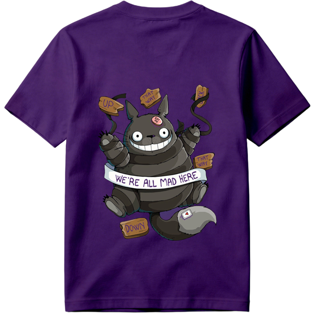 Totoro Meets Alice in Wonderland: We're All Mad Here - Tee