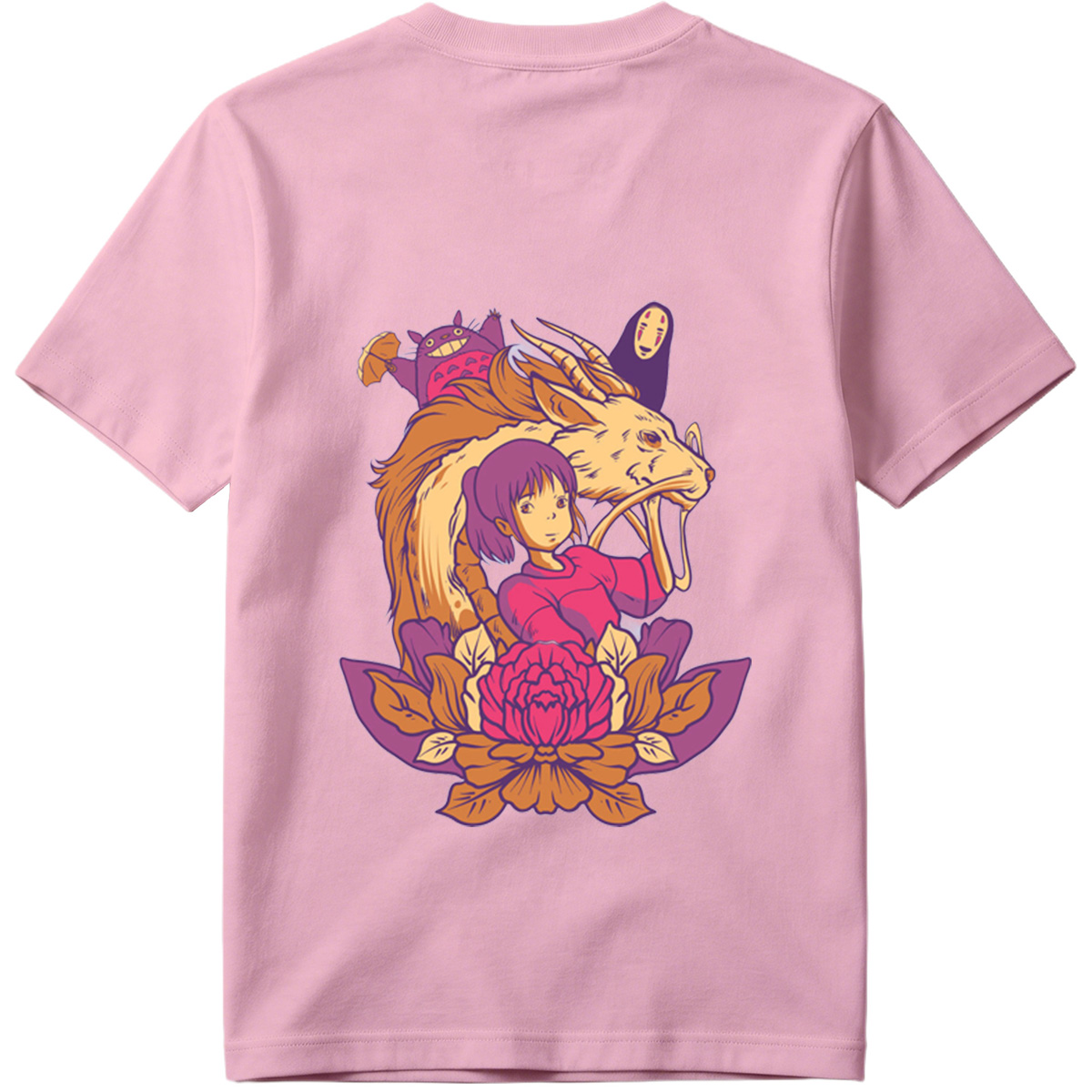 Spirited Away: Chihiro, Haku, No-Face, and Totoro - Tee