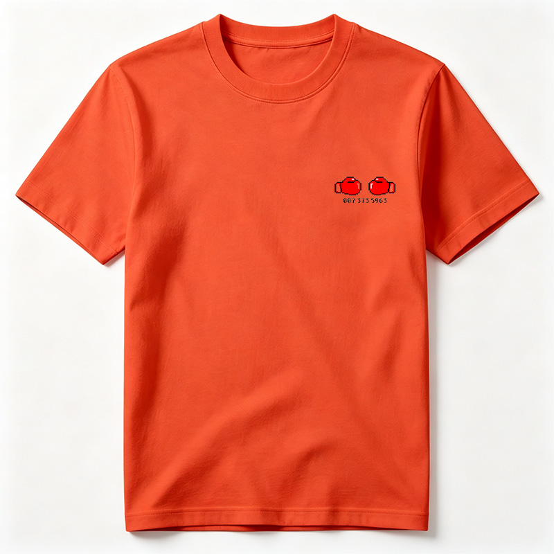 Red Pixel Teapot Pair with Code 0073735963 - Tee