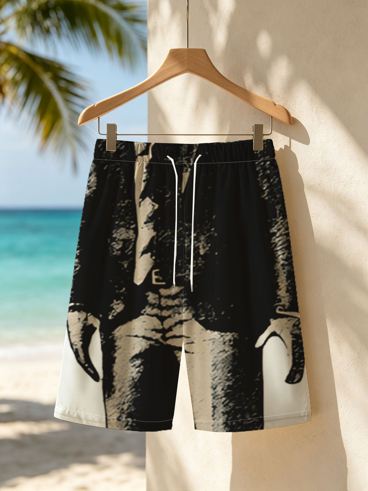 Boombox Head Man in Suit -  Beach shorts