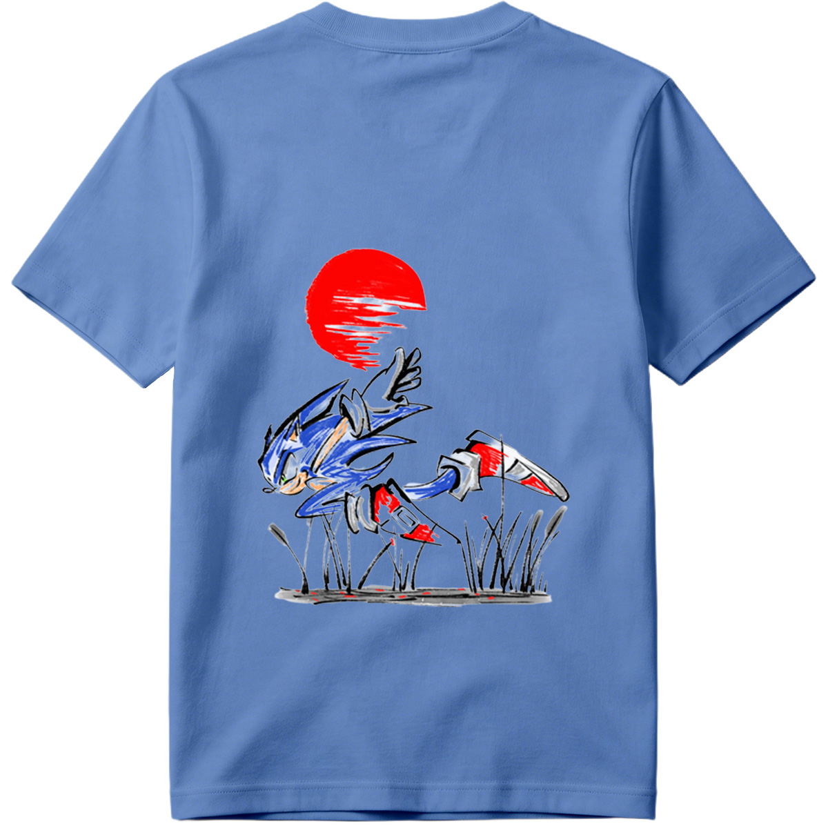 Sonic the Hedgehog Running at Sunset - Tee