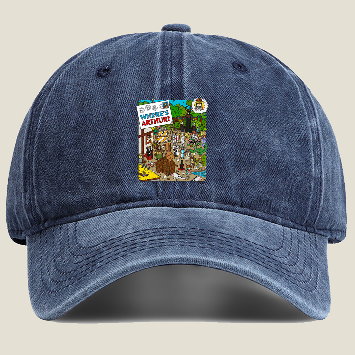 Where's Arthur? - Washed Denim - Baseball Cap