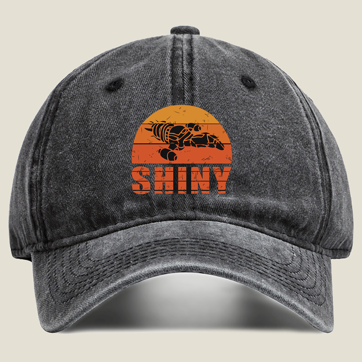 Shiny - Pokémon Character Design - Washed Denim - Baseball Cap