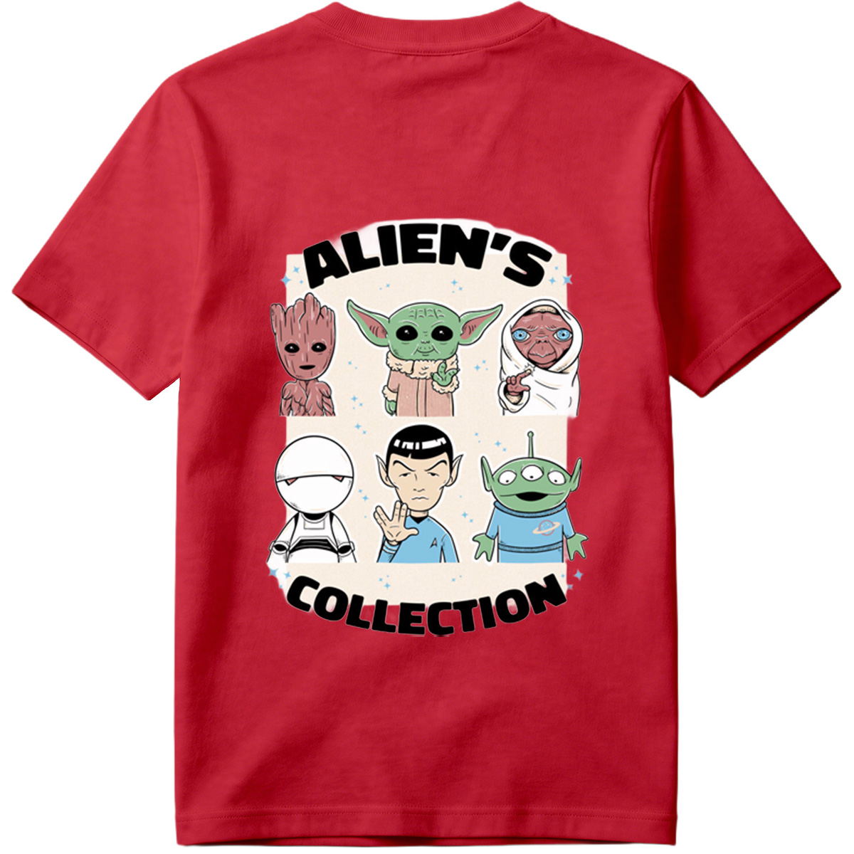 Alien's Collection: Groot, Yoda, Jabba, White Walker, Spock, and Alien - Tee