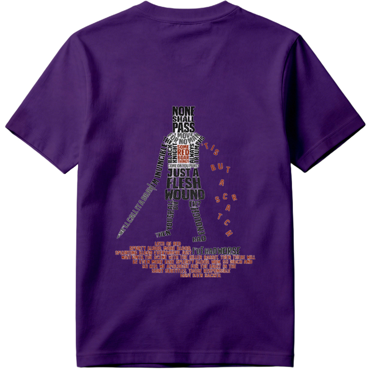 Monty Python and the Holy Grail - Knight's Quote Art - Tee