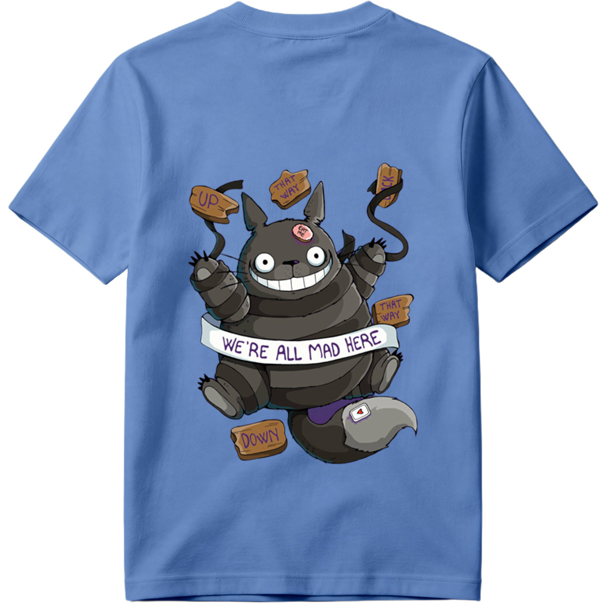 Totoro Meets Alice in Wonderland: We're All Mad Here - Tee