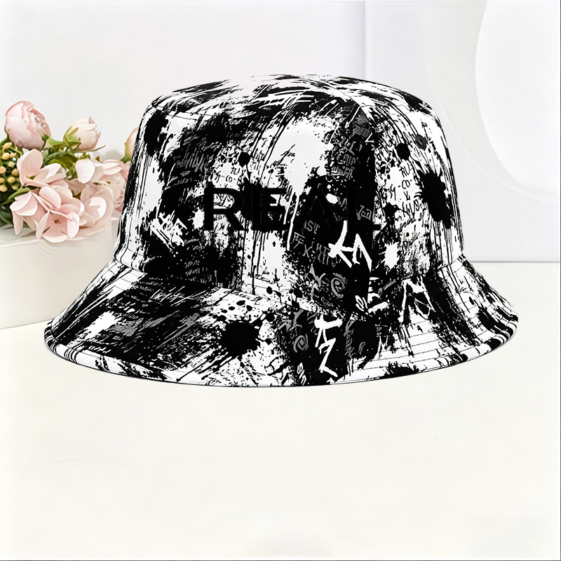 Unisex Classic Graffiti Bucket Hat with Bold 