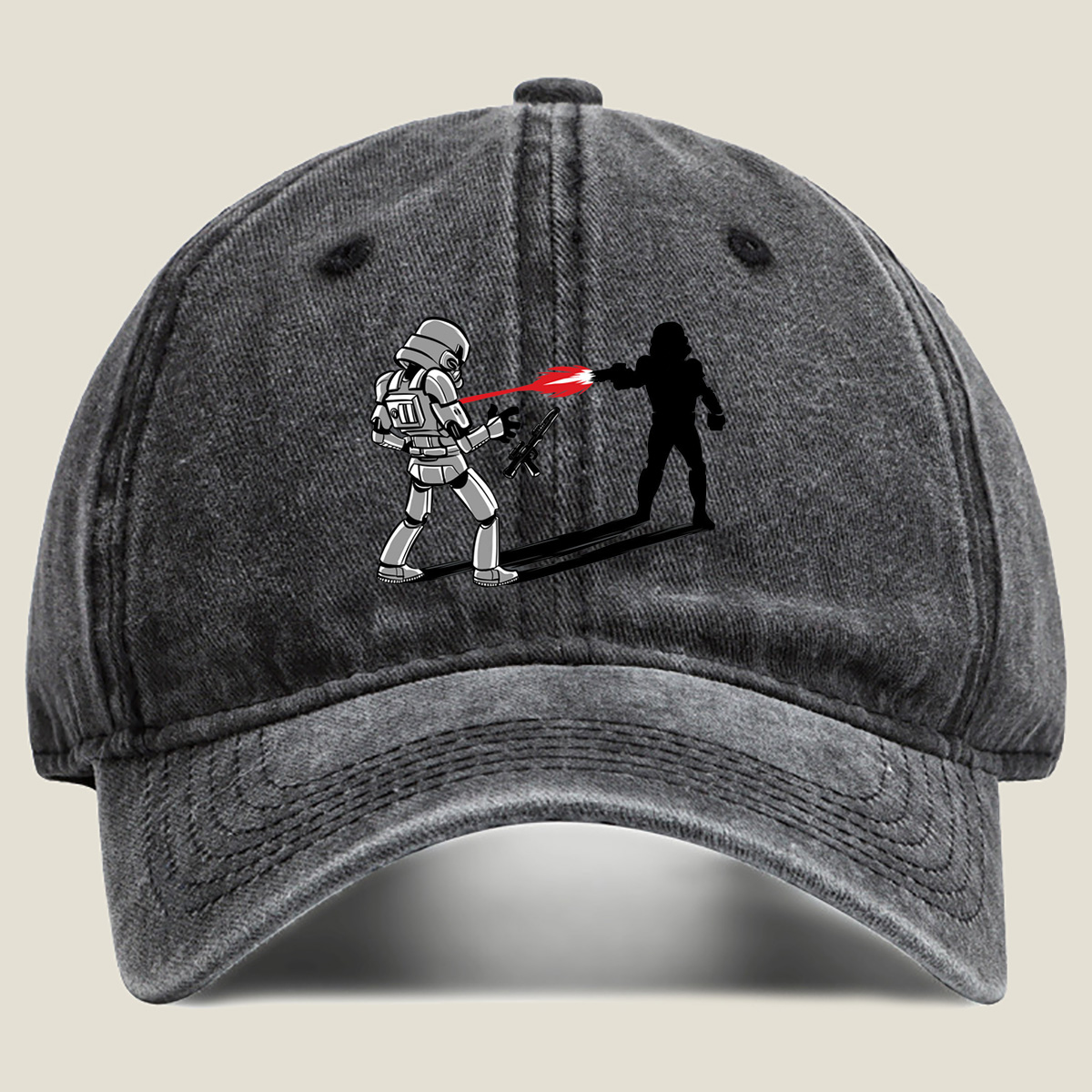 Star Wars: Stormtrooper vs. Dark Silhouette - Washed Denim - Baseball Cap