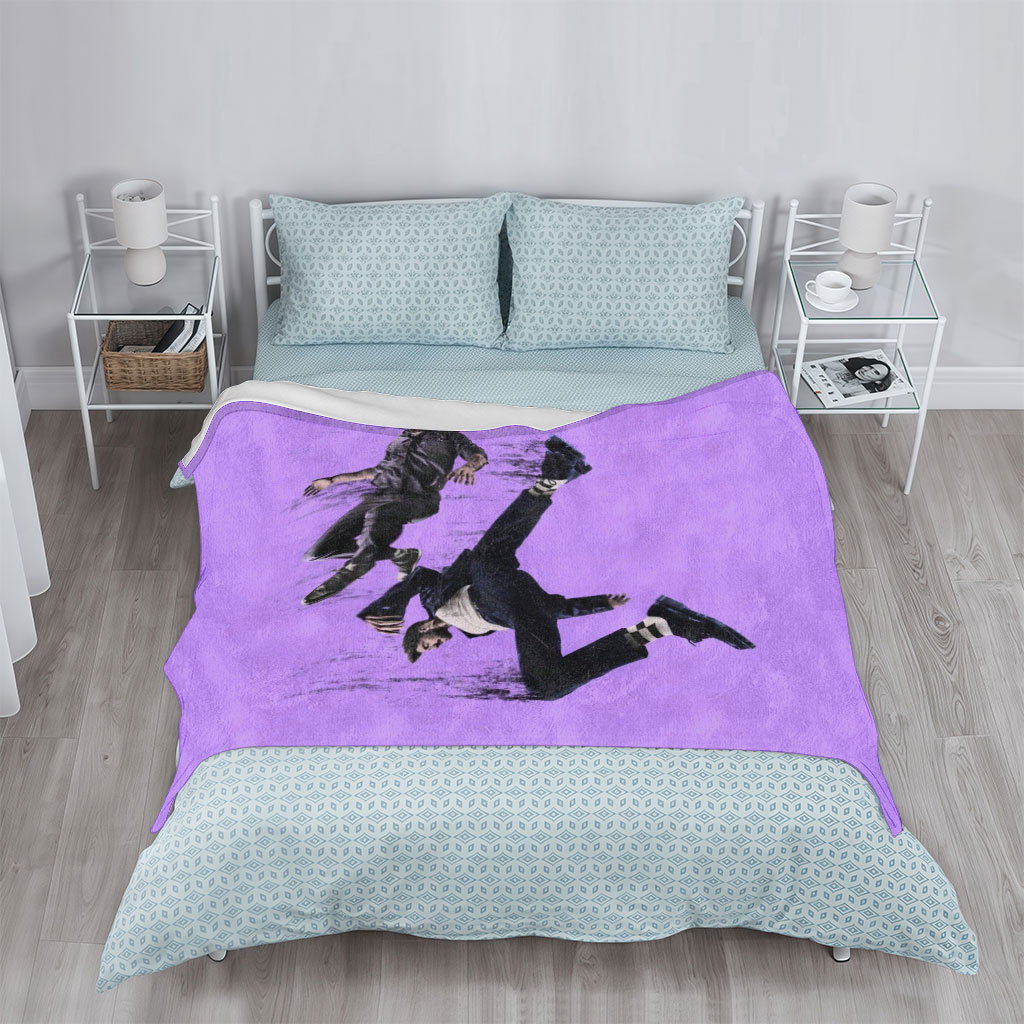 The Weeknd Falling Through Space in Purple Void - Blankets