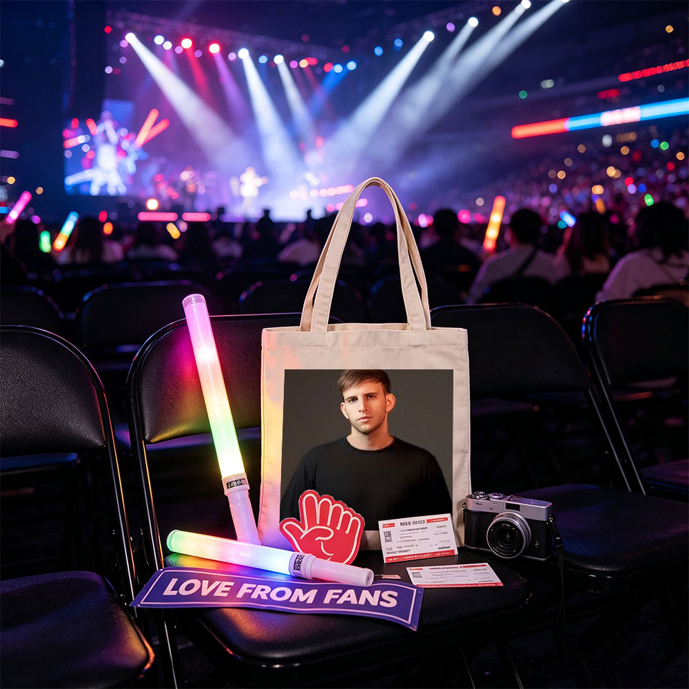 Logan Paul in a Studio Portrait Wearing a Black T-Shirt - Canvas tote bags