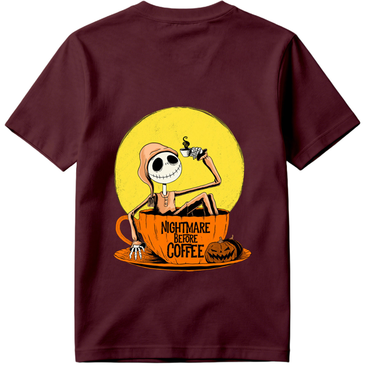 Jack Skellington in Coffee Cup - Nightmare Before Coffee - Tee