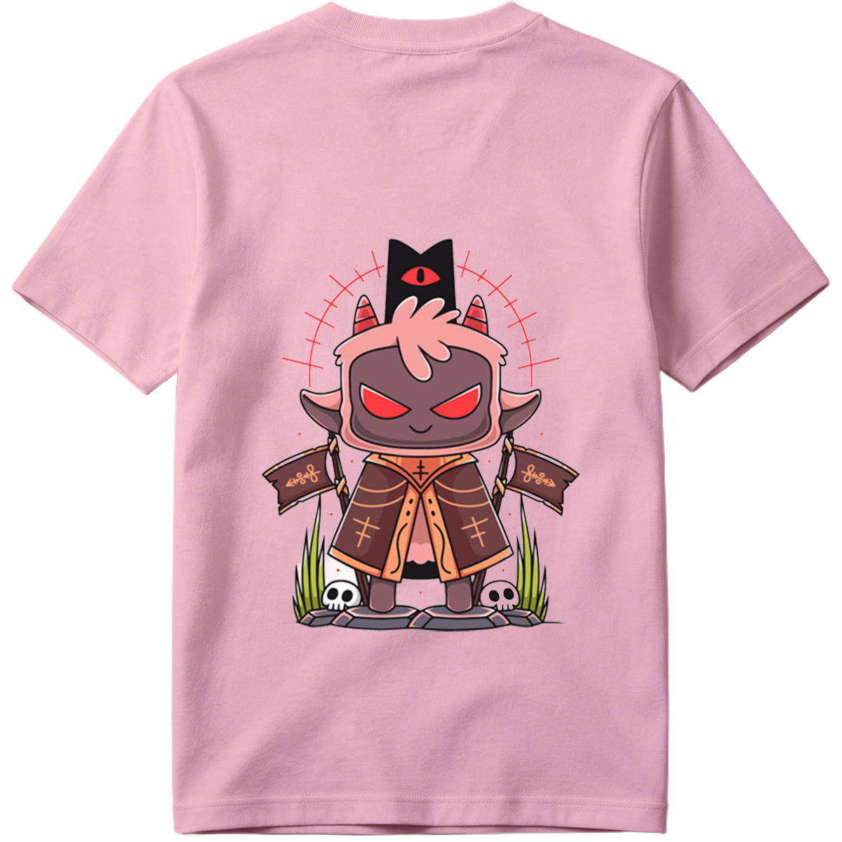Demon King with Red Eyes and Horns - Tee