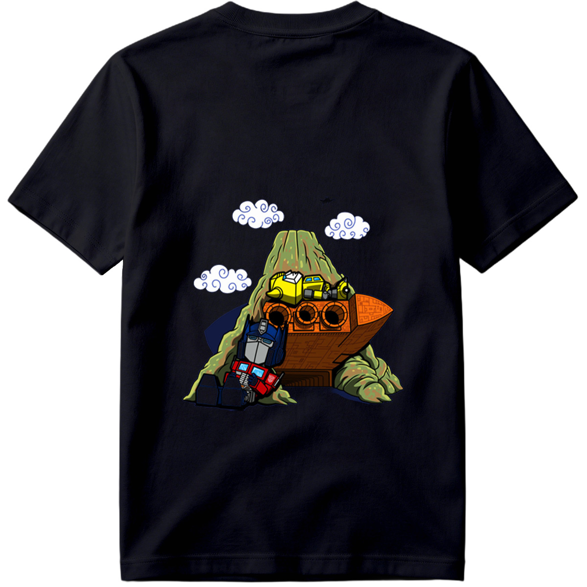 Transformers: Optimus Prime and Bumblebee at the Ark - Tee