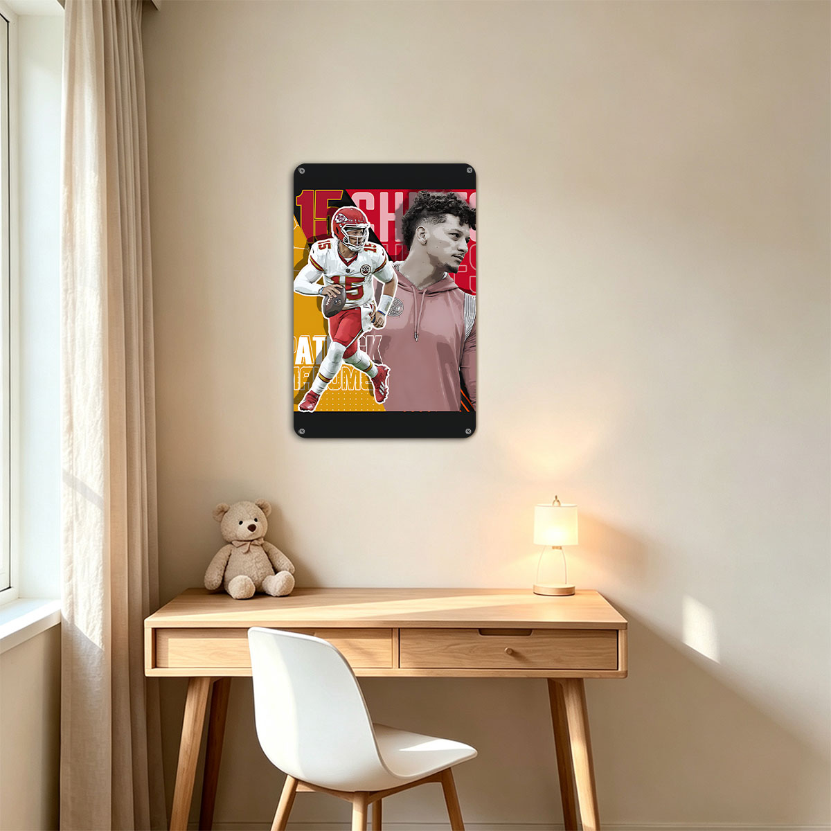 Patrick Mahomes: Kansas City Chiefs QB in Action and Casual Portrait - painting