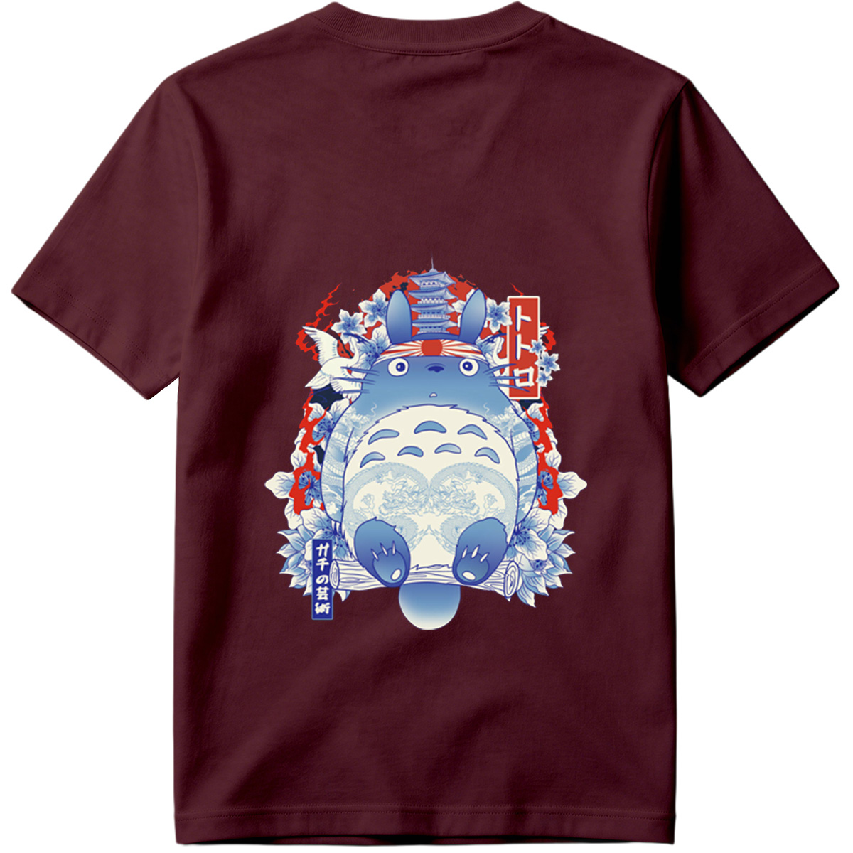 Totoro in Traditional Japanese Art Style - Tee