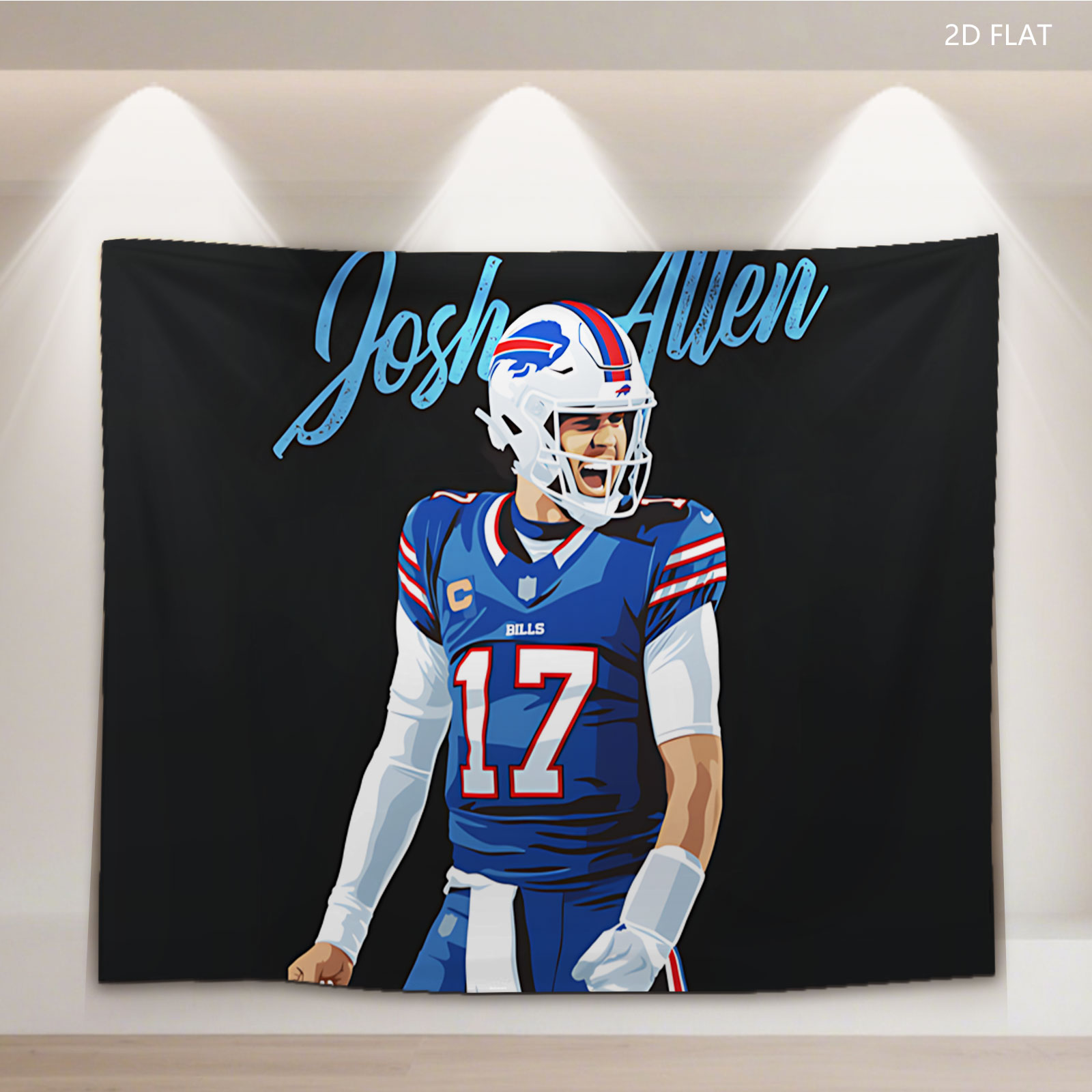 Josh Allen, Buffalo Bills Quarterback #17, NFL Football Player - Tapestry