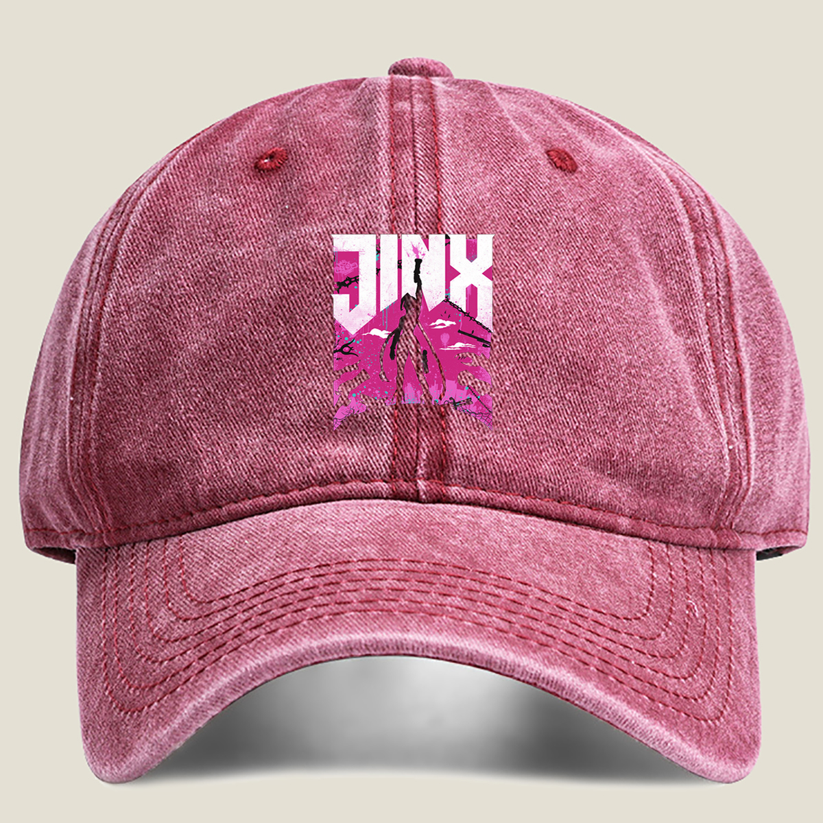 Jinx: The Rebel of Zaun - Washed Denim - Baseball Cap