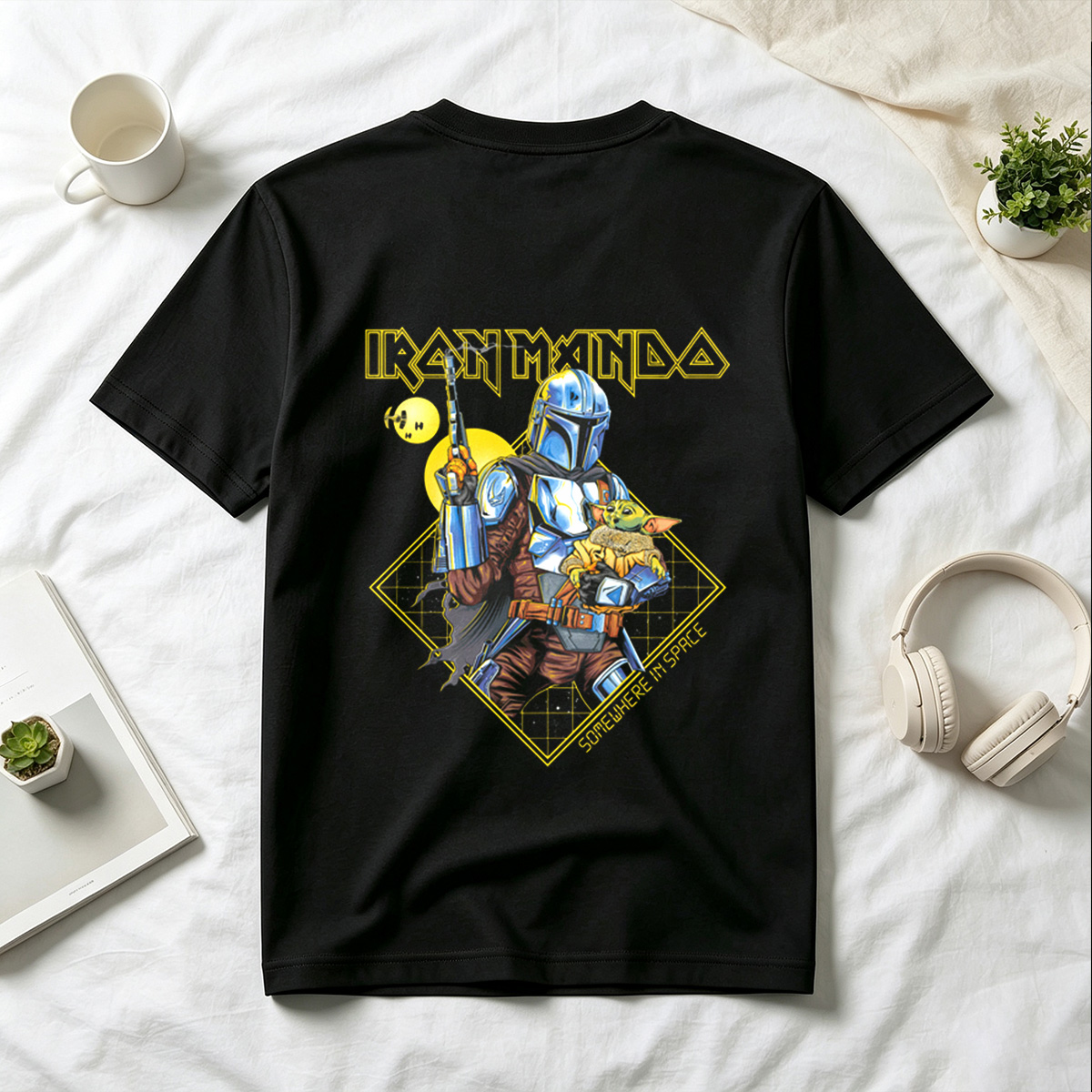 Iron Mando: The Mandalorian and Grogu in Space - Tee