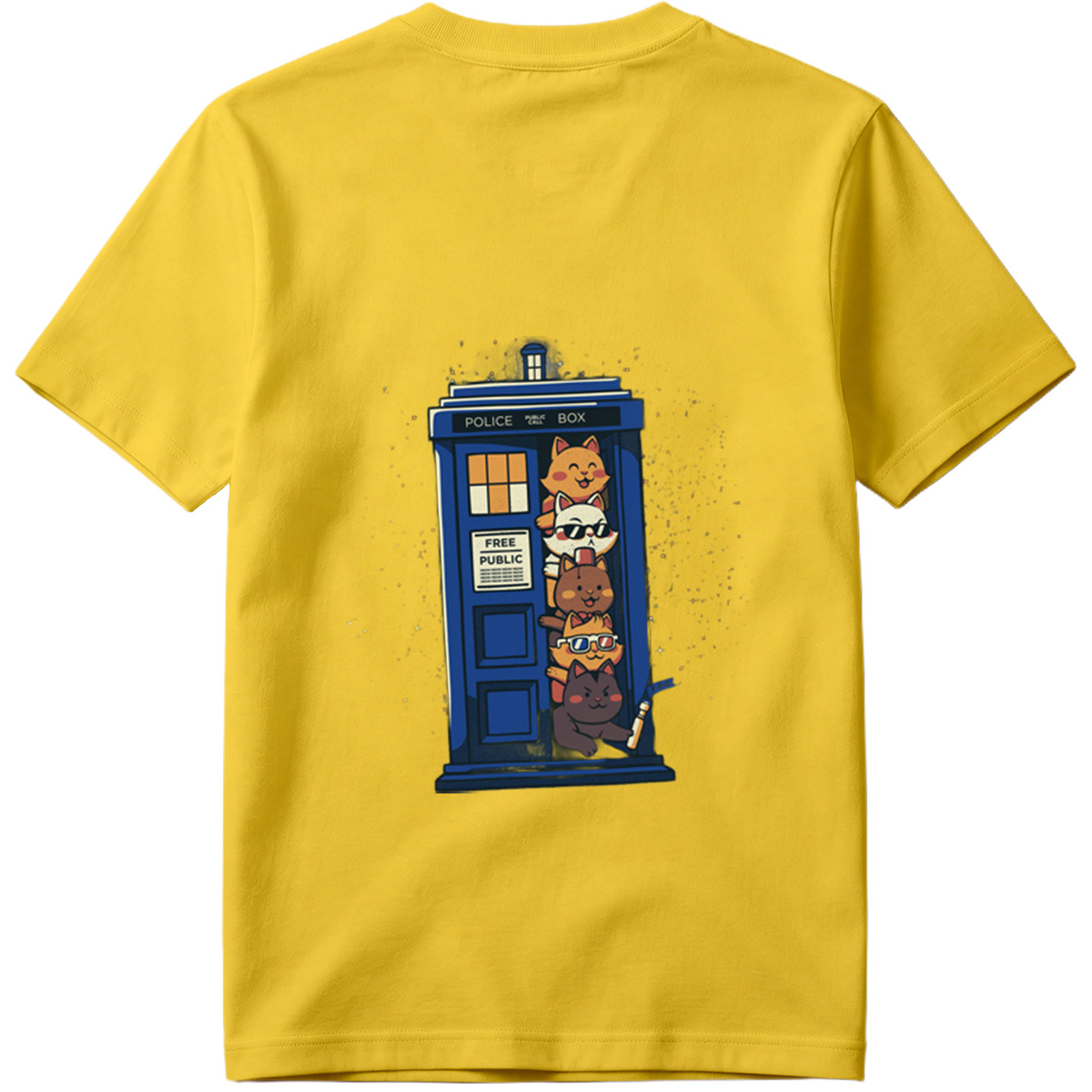 Doctor Who Cats in the TARDIS - Tee