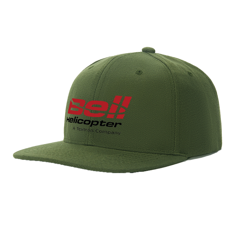 Flat Brim Baseball Cap Bell Helicopter Logo Print Streetwear Underground Skate Style Basketball Court Skate Park Urban Lifestyle for Skaters Rappers Streetwear Enthusiasts