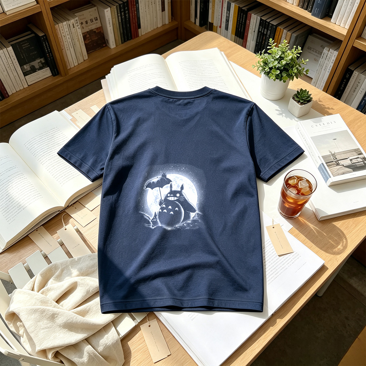 Totoro Under the Moonlight - Tee