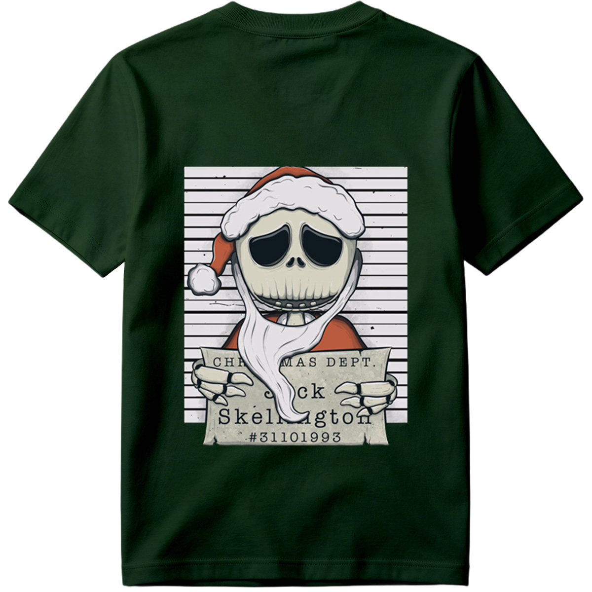 Jack Skellington Christmas Dept Mugshot - Tee