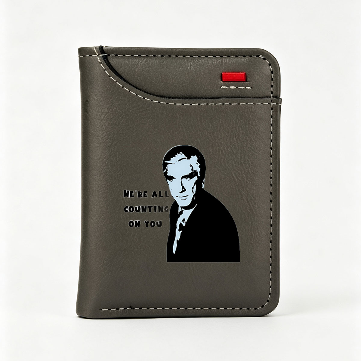 We're All Counting On You - James Bond Style Portrait - Vertical Style Wallet