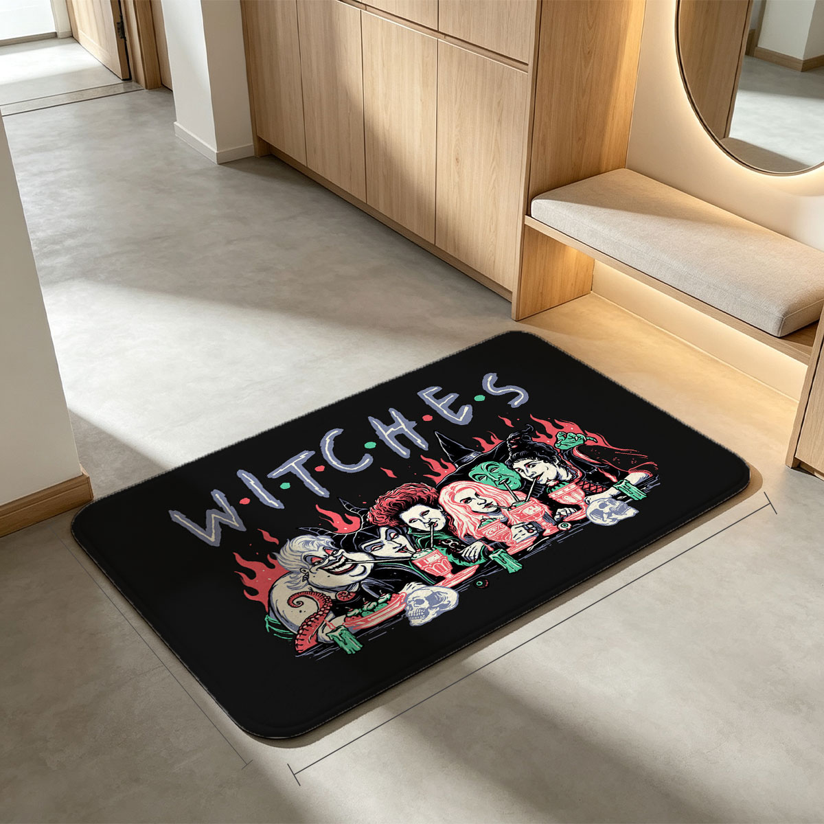 Witches: A Gathering of Iconic Villains and Characters - Flannel floor mat