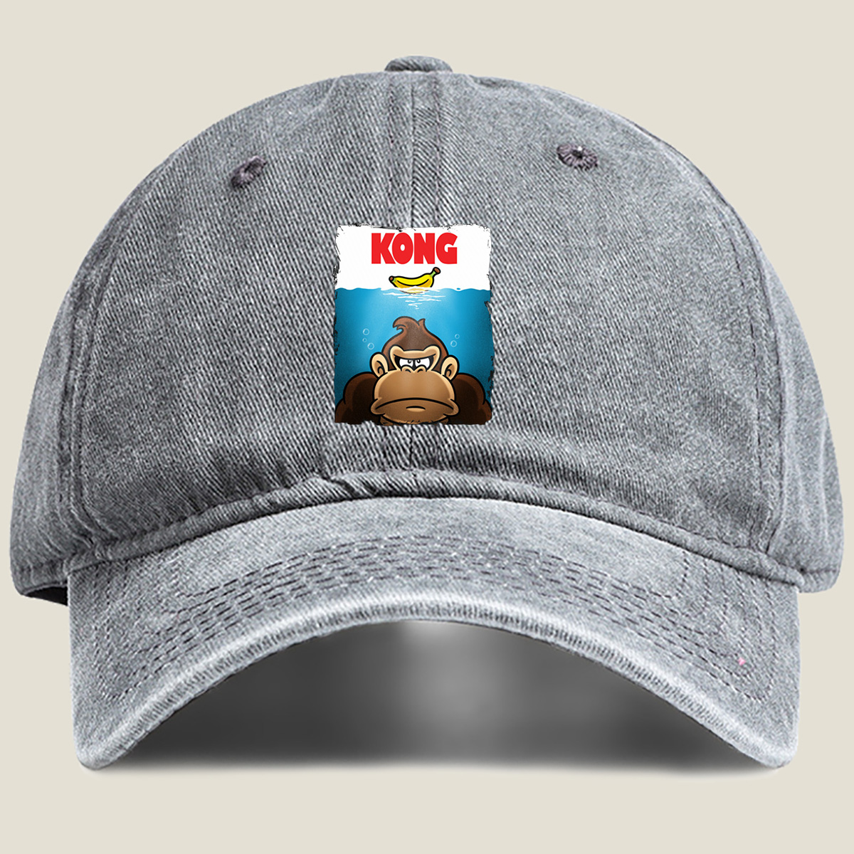 Kong and the Banana: Underwater Adventure - Washed Denim - Baseball Cap