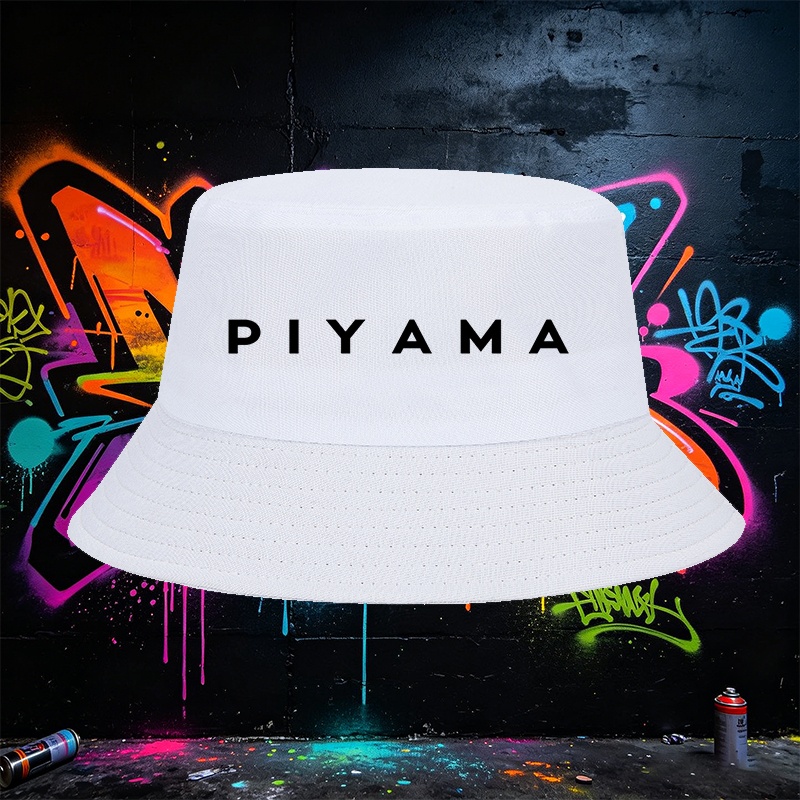 Unisex Fisherman Hat with PIYAMA Print Design - Classic Adjustable Sun Protection Cap for Outdoor Activities, Travel, and Casual Wear - Perfect for Adults Seeking Stylish and Functional Headwear