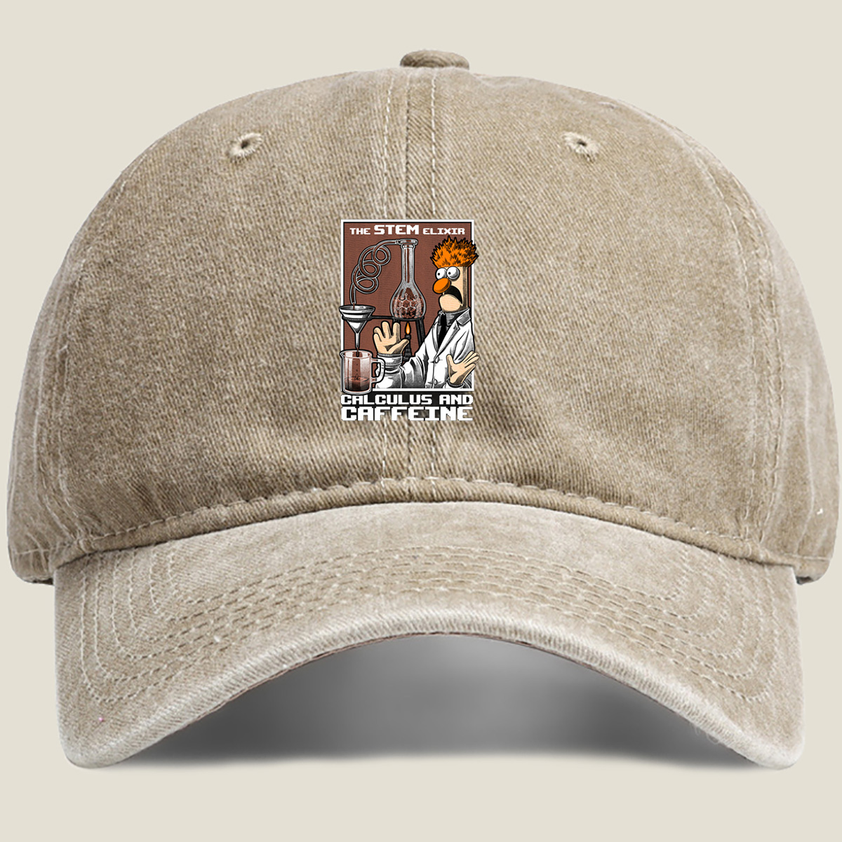 The STEM Elixir: Calculus and Caffeine - Washed Denim - Baseball Cap