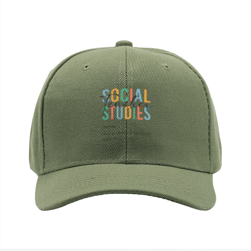 New Baseball Cap Social Studies Print Unisex Adjustable Hat for Outdoor Activities Adults and Teens