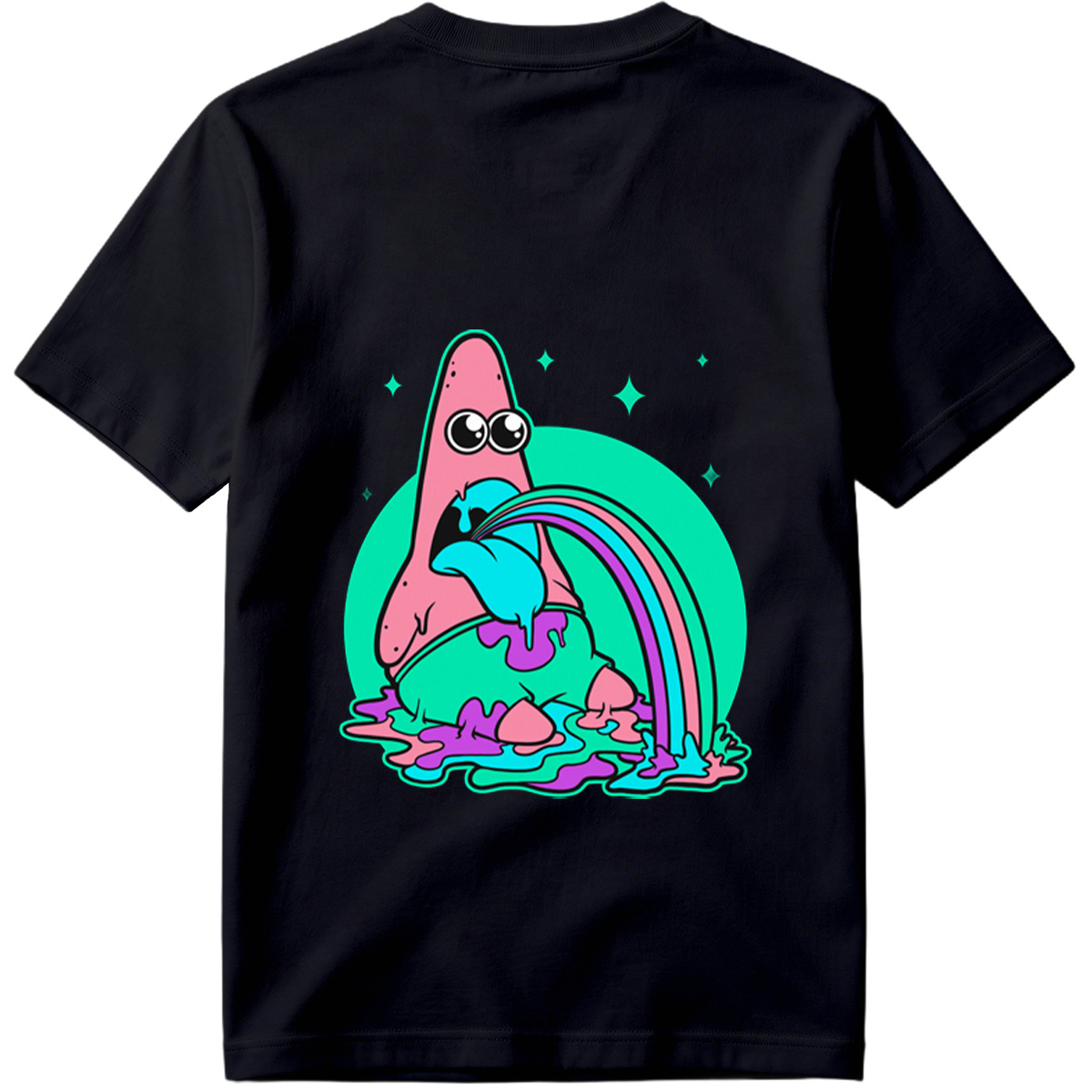 Patrick Star Rainbow Vomit - Tee