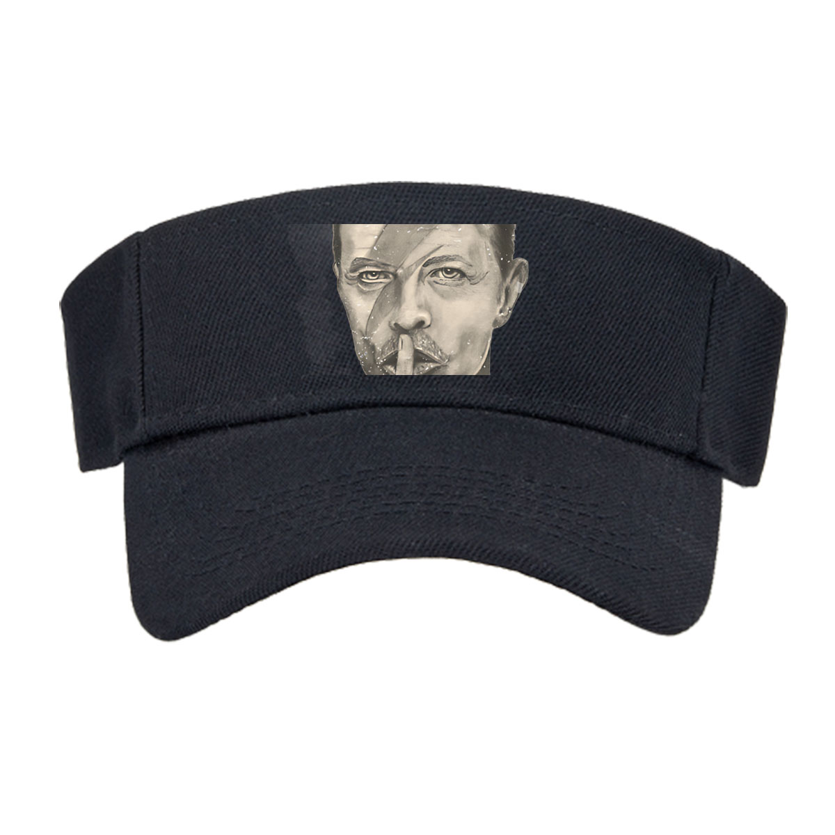 David Bowie - Ziggy Stardust Portrait with Shattered Effect -  Visor cap