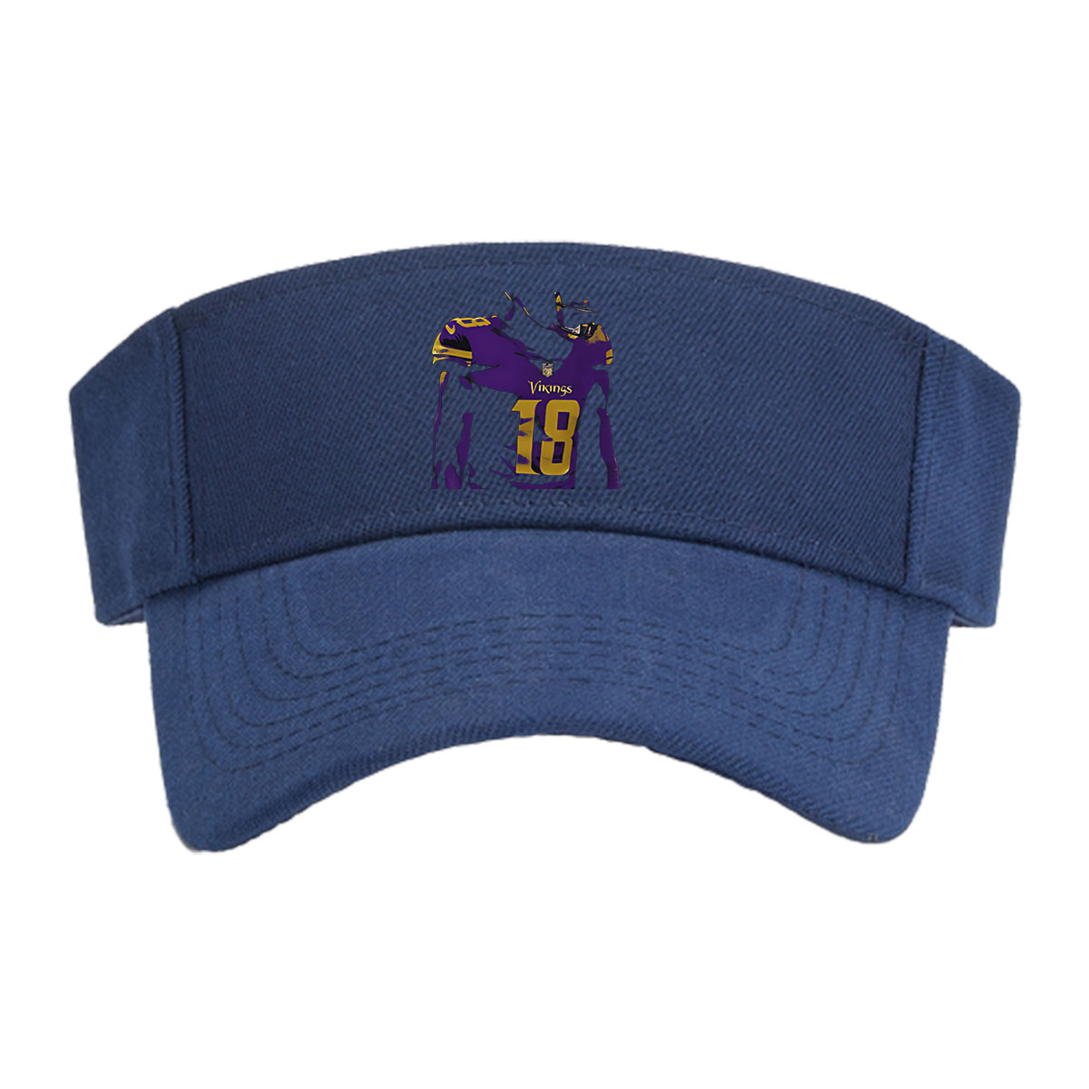 Justin Jefferson, Vikings #18, NFL Football Player -  Visor cap