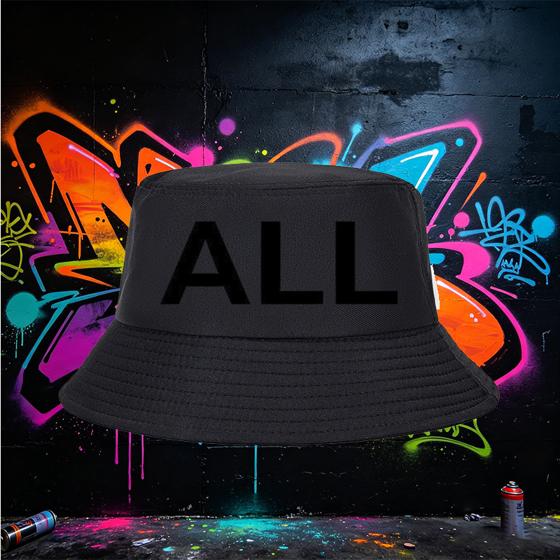 Unisex Bucket Hat with Abstract A Logo Print - Classic Cotton Sun Hat for Outdoor Activities, Beach, Travel, and Casual Wear - Suitable for Men and Women Seeking Stylish and Functional Headwear