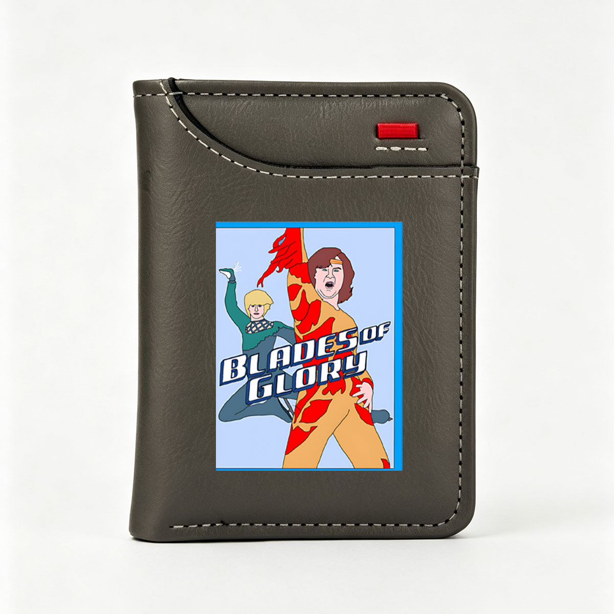 Blades of Glory: Two Skaters in Action - Vertical Style Wallet