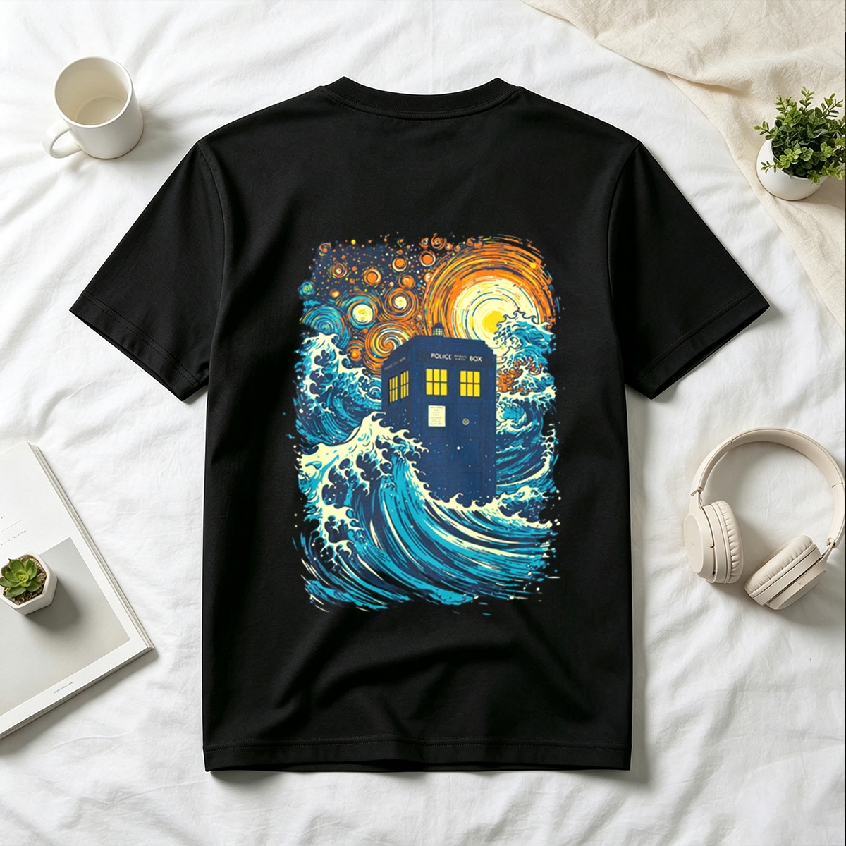 TARDIS in Stormy Seas - Tee