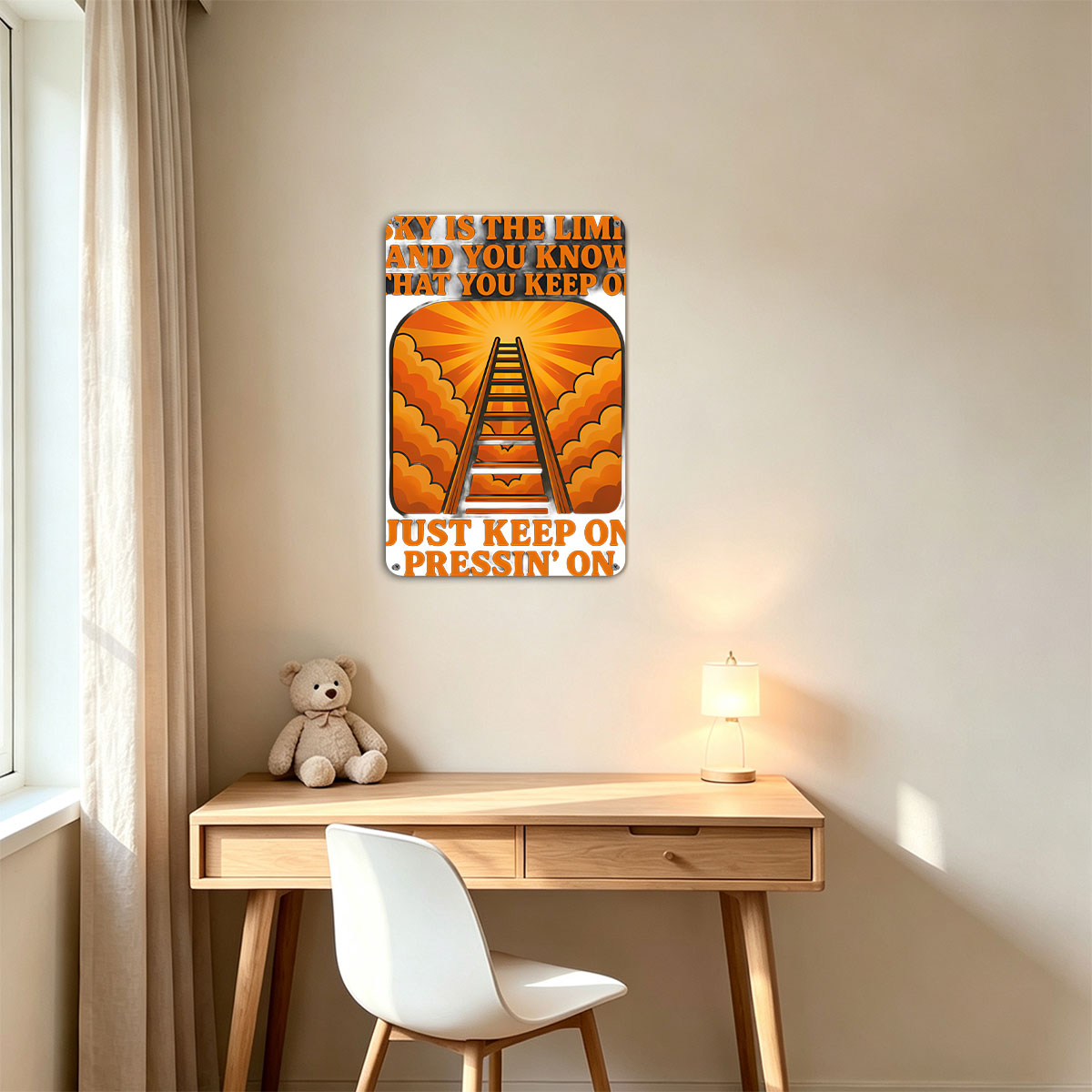 Sky is the Limit: Keep On Pressin' On - painting