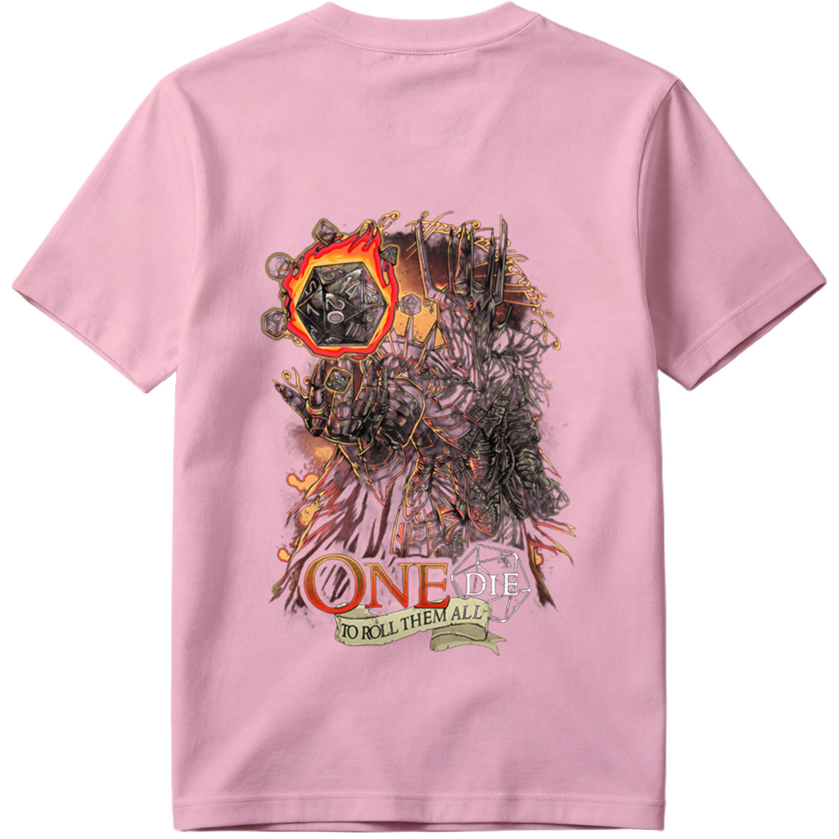 One Die to Roll Them All: D&D Inspired Fantasy Art - Tee